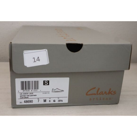 Clarks 26148690-901 Men's Sz 7M British Tan Leather Un Costa Lace-Up Shoes - Picture 12 of 12